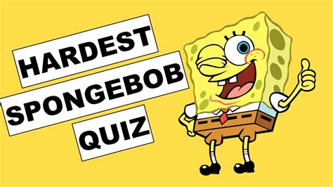 spongebob test hard|spongebob quiz easy.